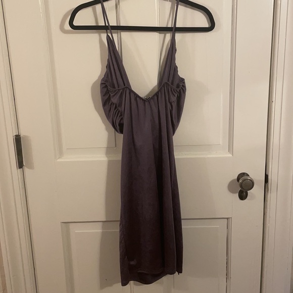 SOLD Gorgeous Plum Mini Dress - Picture 2 of 6